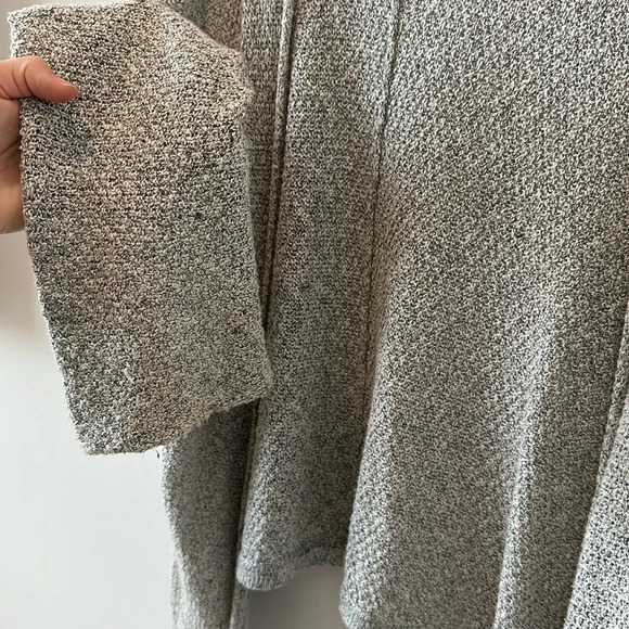 Brandy Melville Cardigan Open Front Knit Warm Transition Fall Cozy Light Gray - Picture 3 of 6
